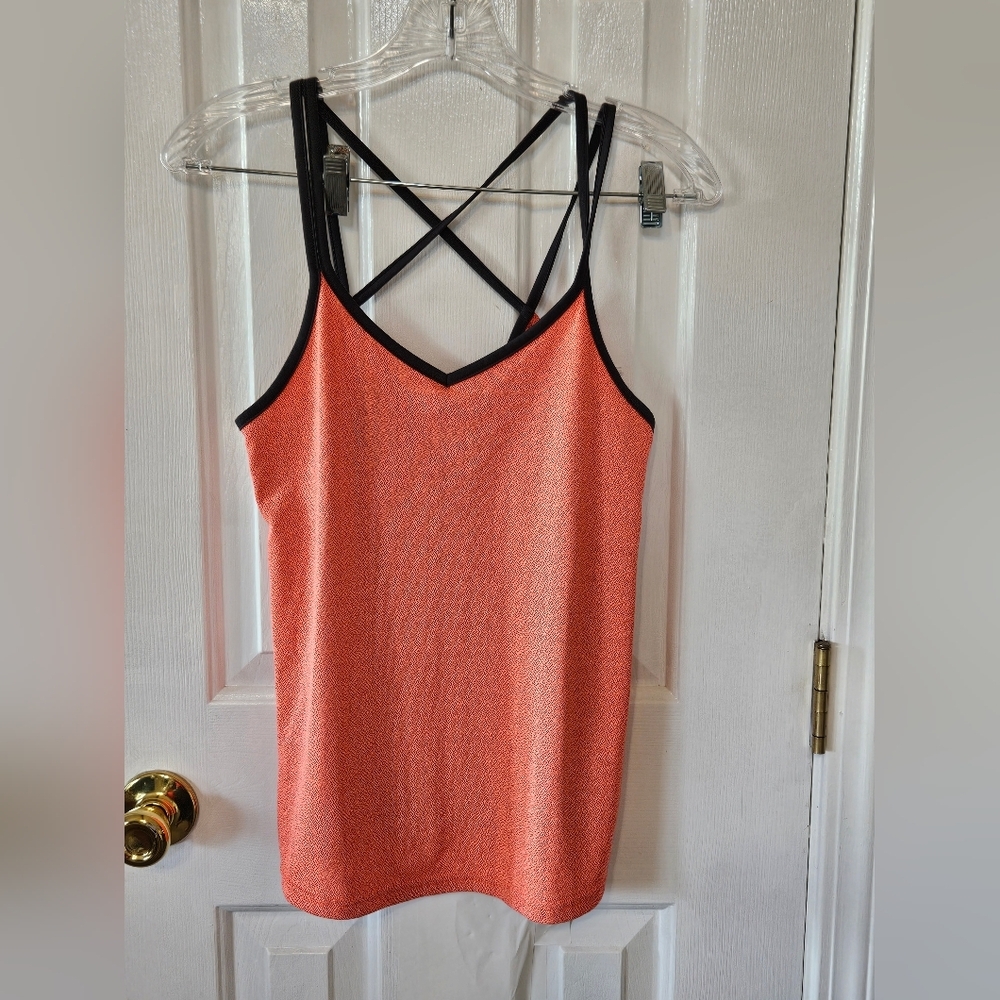 Under Armour Orange Camisole with Black Straps